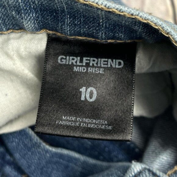 Express Girlfriend Mid‑Rise Straight Leg Jeans | Women’s Size 10 | Casual Street - Picture 4 of 8